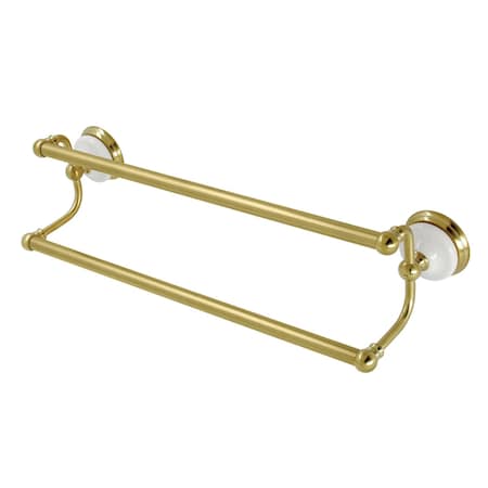 Kingston Brass BA11318BB 18-Inch Dual Towel Bar, Brushed Brass BA11318BB